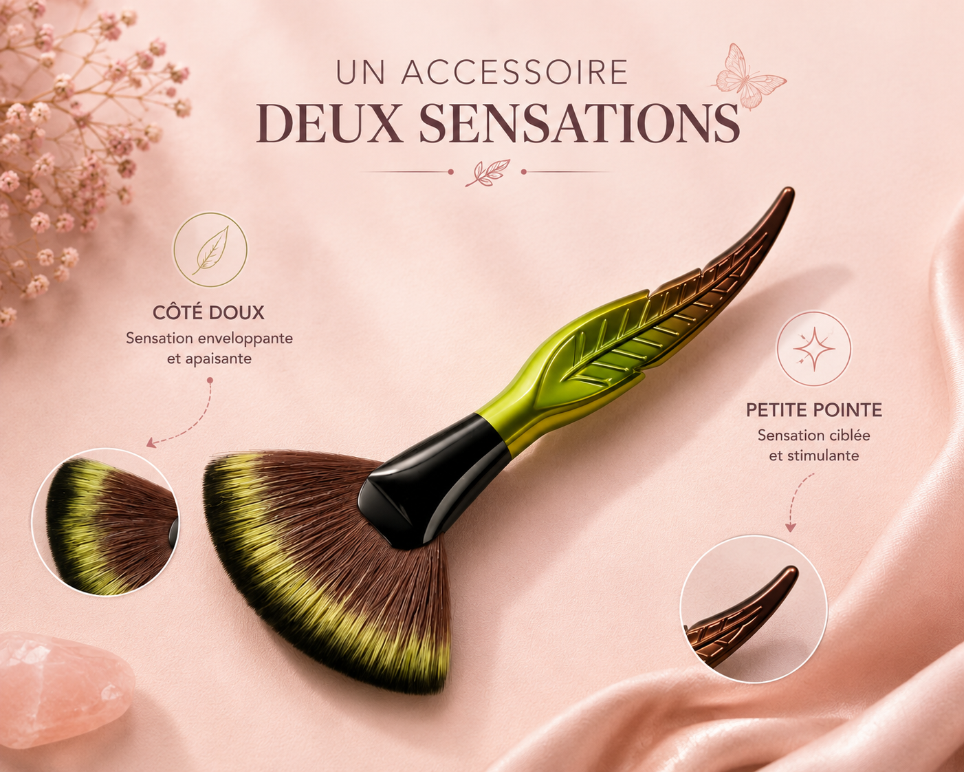 🌿 La Plume Cocon – Accessoire 2-en-1