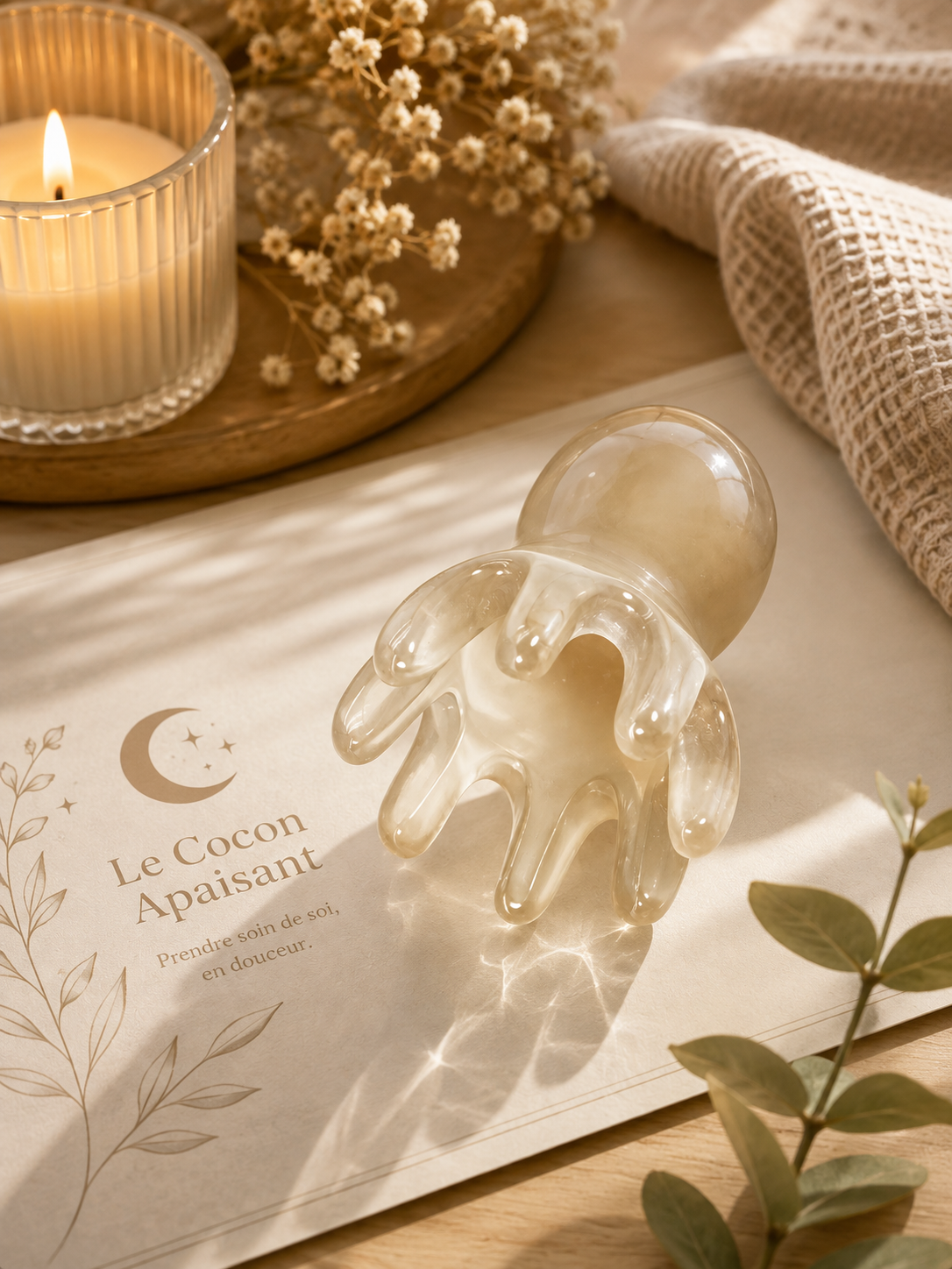 🐙 Le Poulpe de Papouilles – Accessoire Sensoriel Corps & Cuir Chevelu