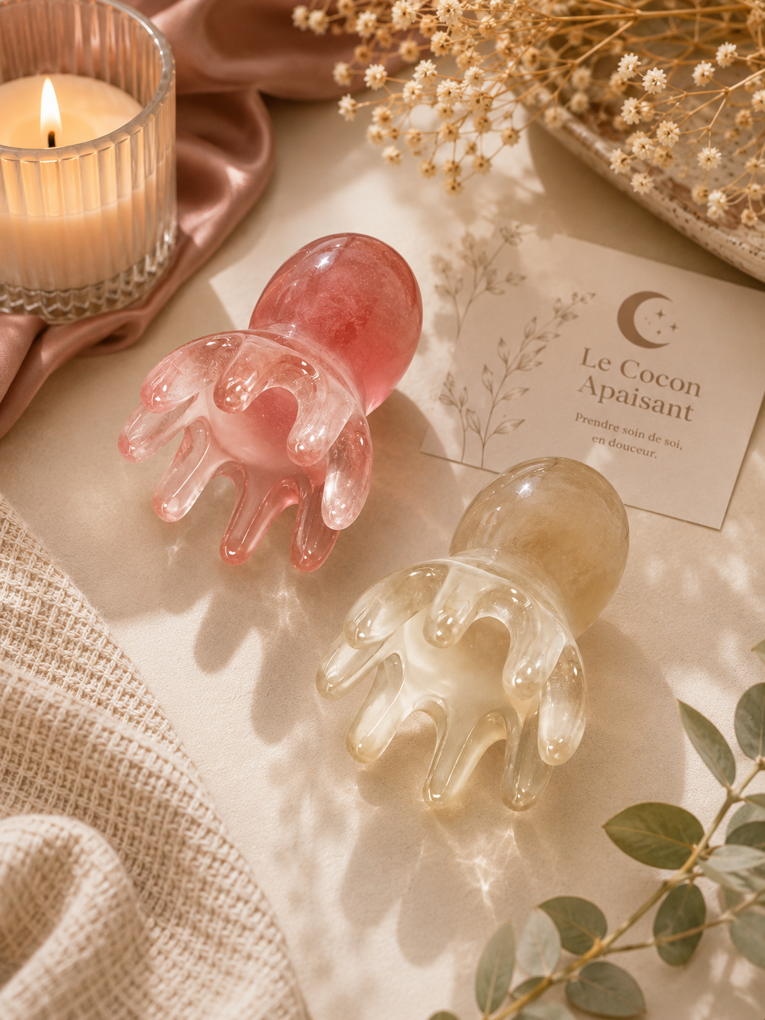 🐙 Le Poulpe de Papouilles – Accessoire Sensoriel Corps & Cuir Chevelu