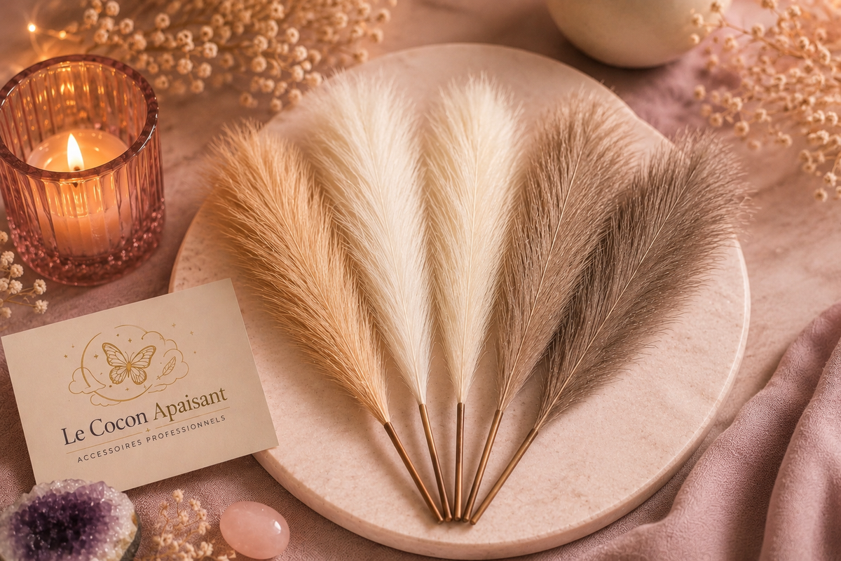 Plume de Pampas Papouille – Lot de 6