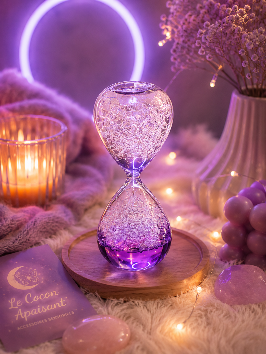 ✨ Sablier Liquide Sensoriel – Relaxation Visuelle & ASMR