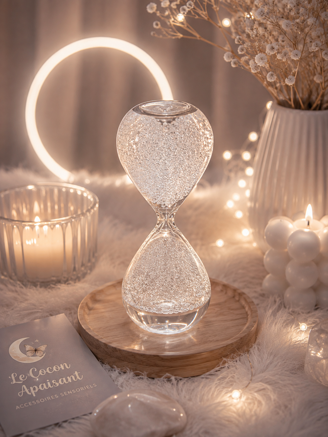 ✨ Sablier Liquide Sensoriel – Relaxation Visuelle & ASMR