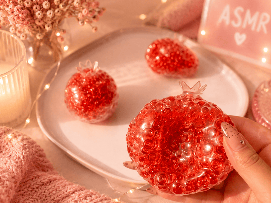 Bulle Grenadine – Balle Sensorielle Anti-Stress - Le Cocon Apaisant