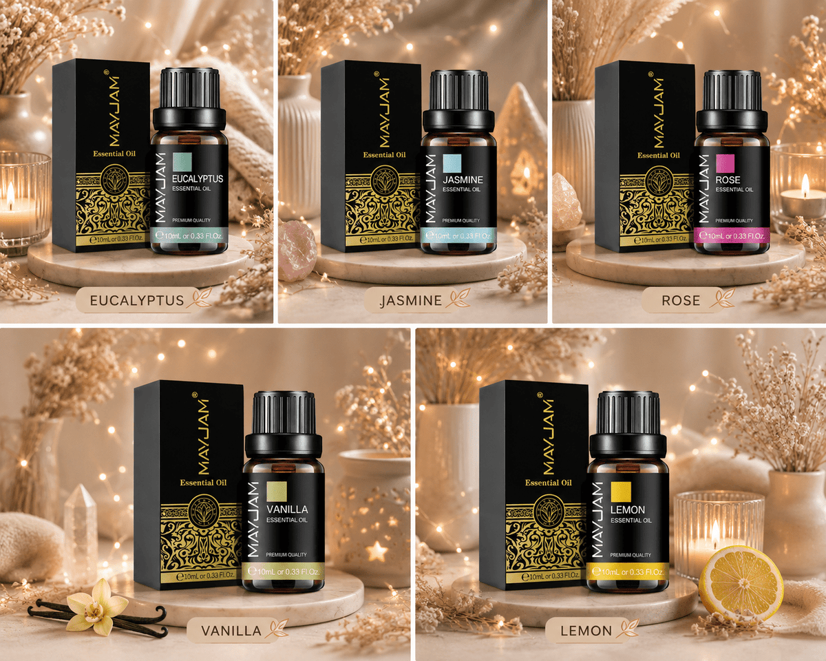 MAYJAM Huile parfumée diffuseur .. 10 ml – 14 senteurs - Le Cocon Apaisant