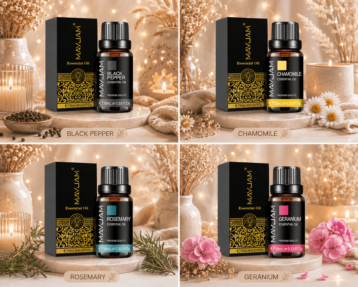 MAYJAM Huile parfumée diffuseur .. 10 ml – 14 senteurs - Le Cocon Apaisant