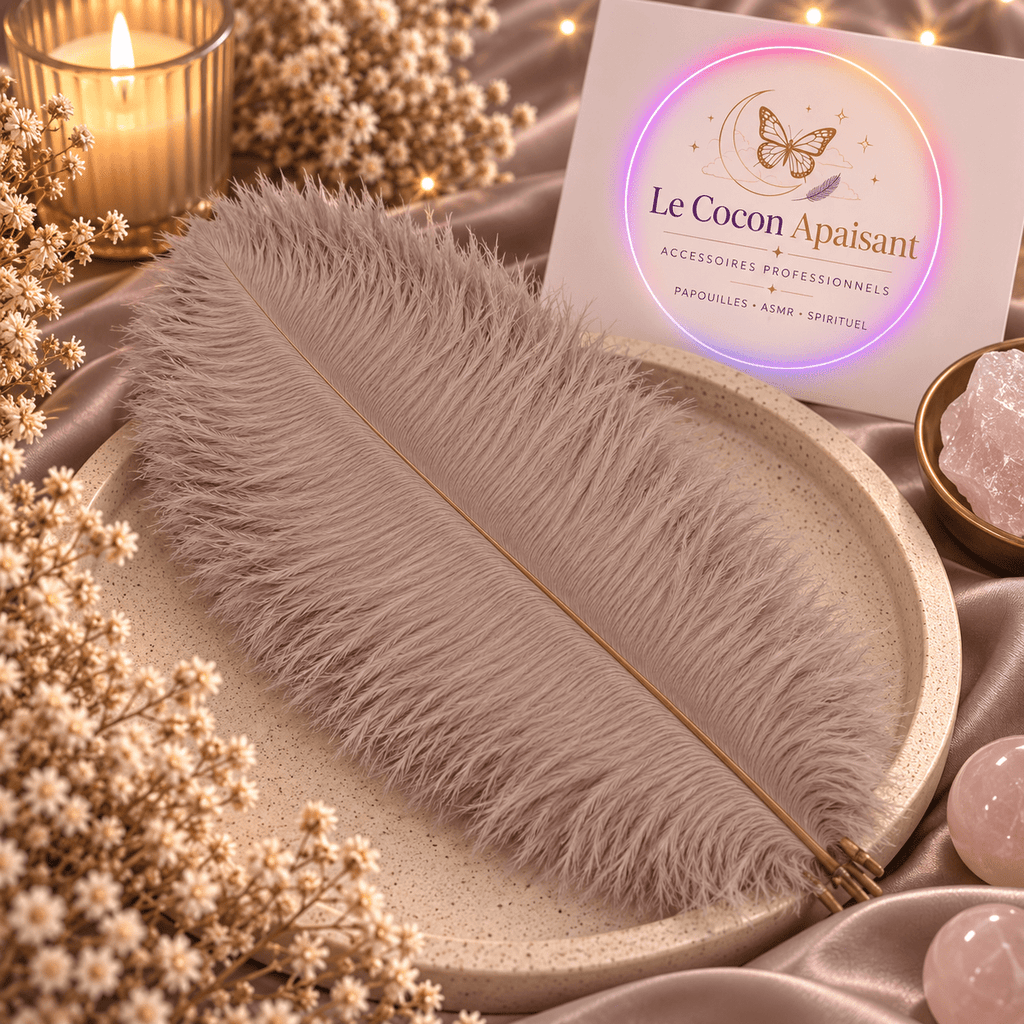 Plumes d'Autruche Sensorielles pour Papouilles – Lot de 10 - Le Cocon Apaisant
