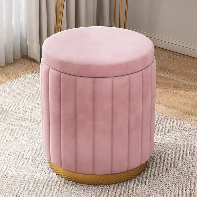 Pouf Coffre Cocooning en Velours – Rangement Intégré - Le Cocon Apaisant